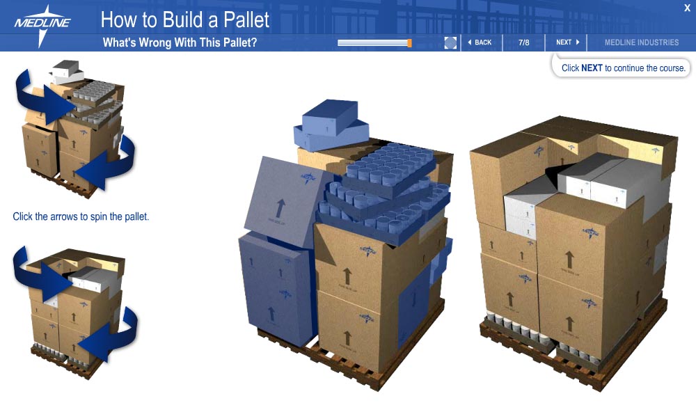 MTA pallet stacking